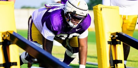 Sydir Mitchell was with the Tigers through fall camp (Photo: LSU Football)